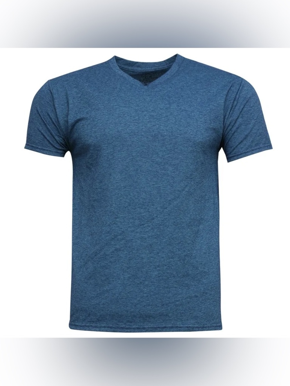 Fruit of the Loom Platinum Dual Defense V-Neck T-Shirt Aqua Size M